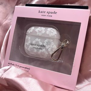 a pink kate spade 3 rd generation airpod case